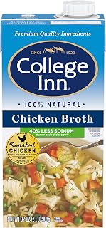 College Inn 40% Less Sodium Chicken Broth Carton, 32 oz (Pack of 6)