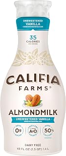 Califia Farms Almond Milk Vanilla Unsweetened, 48 Fl Oz