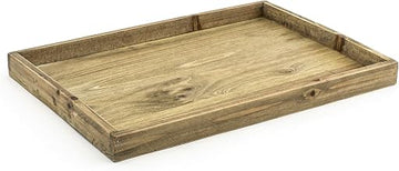 Front of the House RRT005NAW20 FOH, Rustic Wood Tray, 1.5" Height, 13" Width, 9" Length