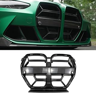 Front Bumper Grill Kidney Grille for BMW G80 M3 G82 M4 2021-2025 | CSL Style Replacement Grille Carbon Fiber Painted