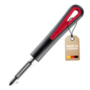 Germany Stainless Steel Vegetable Peeler (Red/Black) by Westmark – 7.3 x 1.1 x 0.8", Multi-Ply, Black/Silver/Red, Model 29062270