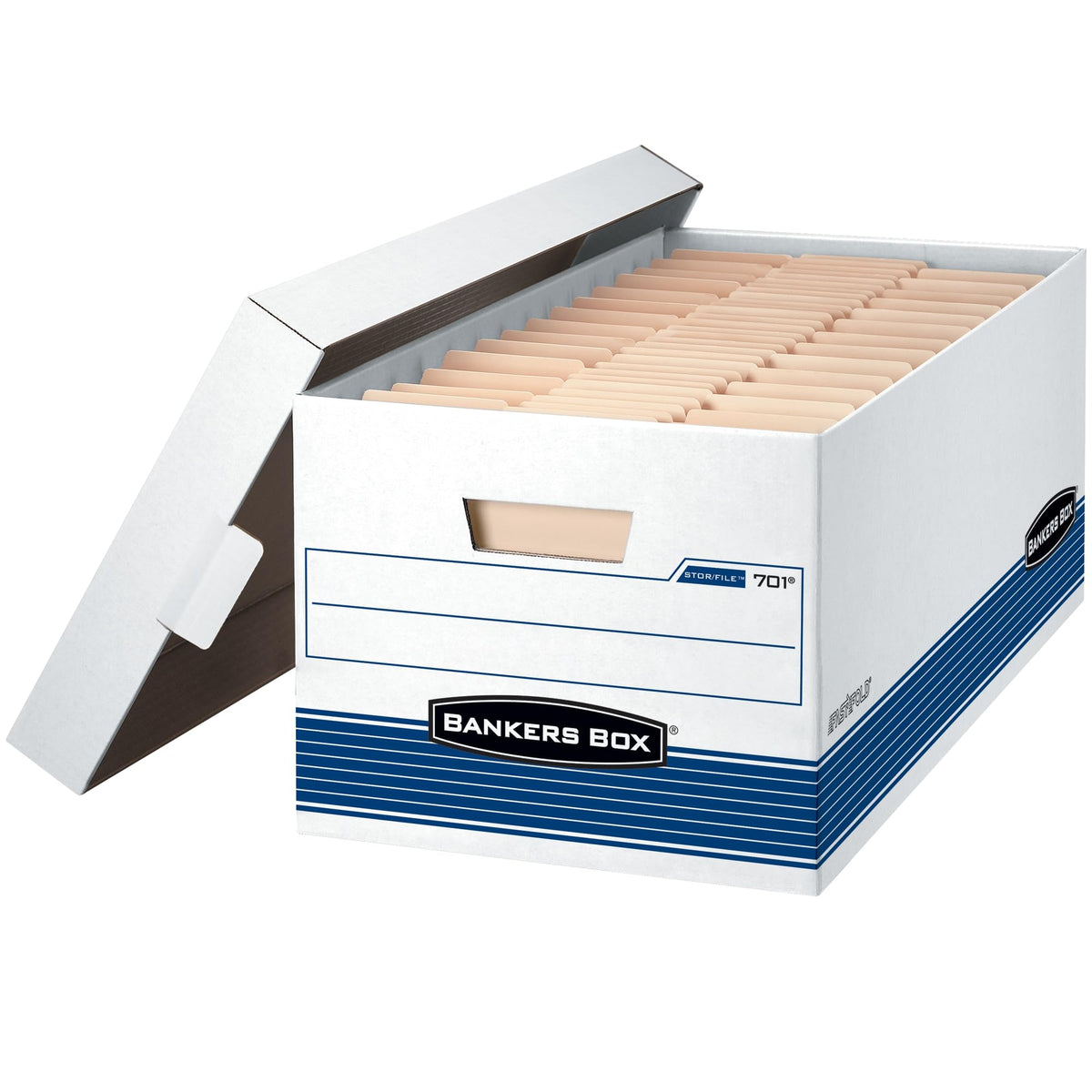 FEL0070205 - Stor/File Storage Box by Bankers Box – 15 x 10 x 24 in - Holds 700 lb, 11.0 pounds, Blend, Multicolored