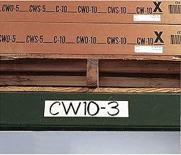 Aigner MX306 3" x 6" Magnetic Write-On Label, 25/Pk