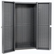 Deep Door Bin Cabinet by Global Industrial – 38 inches (W) x 24 inches (D) x 72 inches (H), 16 Gauge Steel, Grey, Model 662132BL