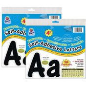 Self-Adhesive Letters by Pacon – 4", Wood, Black, Pack of 2, Model PAC51693-2