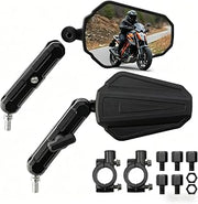 Motorcycle Rearview Mirrors for Cobra CX50 FWE 30th Anniversary 2024, Adjustable HD Anti-Glare Side Mirrors, Foldable 360° Rotating with M8 M10 Bolts and 7/8" Handlebar Mirror Mount