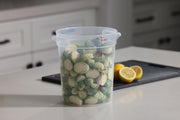 4 Quart (QT) Food Storage Container (No Lid) - Restaurant Food Grade Bucket - for Dough Proofing and Brining (Translucent) by Cambro – Small, 4.0 quarts, Model RFS4PPRP1190