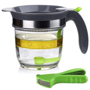 Ivyhome Fat Separator with Bottom Release, 4 Cups, Green