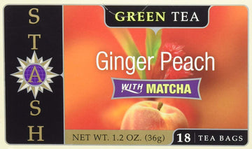 Tea Ginger Peach Green Tea with Matcha by Stash – 18 Count (Pack of 1), No Color, Model 077652083651