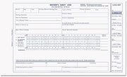 Rediform S5031NCL Driver's Daily Log 5 3/8 x 8 3/4 Carbonless Duplicate 31 Sets/Book