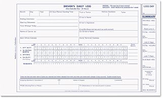 Rediform S5031NCL Driver's Daily Log 5 3/8 x 8 3/4 Carbonless Duplicate 31 Sets/Book