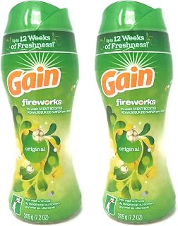 Gain Fireworks in-Wash Scent Booster Beads, Original, 7.2 oz (Pack of 2)