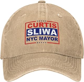 Curtis Sliwa for NYC Mayor Hat New York City 2026 Election Golf Dad Hats Retro Denim Baseball Cap