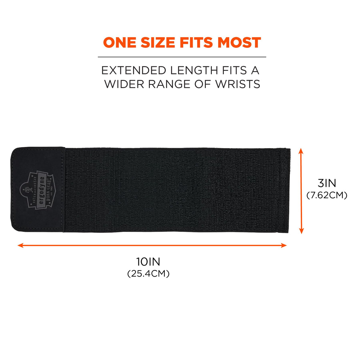 ProFlex 405 Wrist Wrap Support by Ergodyne – One Size, Nylon, Black, Model 72104