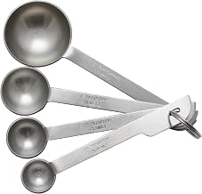 Thunder Group OW356 Stainless Steel Measuring Spoon Set