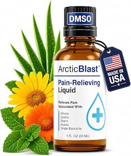 Arctic Blast Pain Relief Drops for Sore Muscles and Joints with Menthol 10% | Cooling Liquid Formula, Muscle and Joint Comfort Support, Arnica and Emu Oil, Easy Dropper Use, Camphor Blend