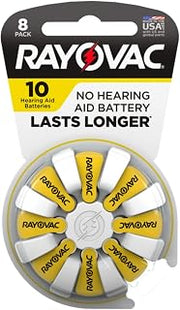 Rayovac Size 10 Hearing Aid Batteries (6 Pack)