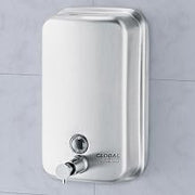 Global Industrial Stainless Steel Vertical Liquid Soap Dispenser, 1000 ml