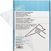 Ateco Soft Disposable Decorating Bags, 12-Inch, Pack of 200, Made in USA