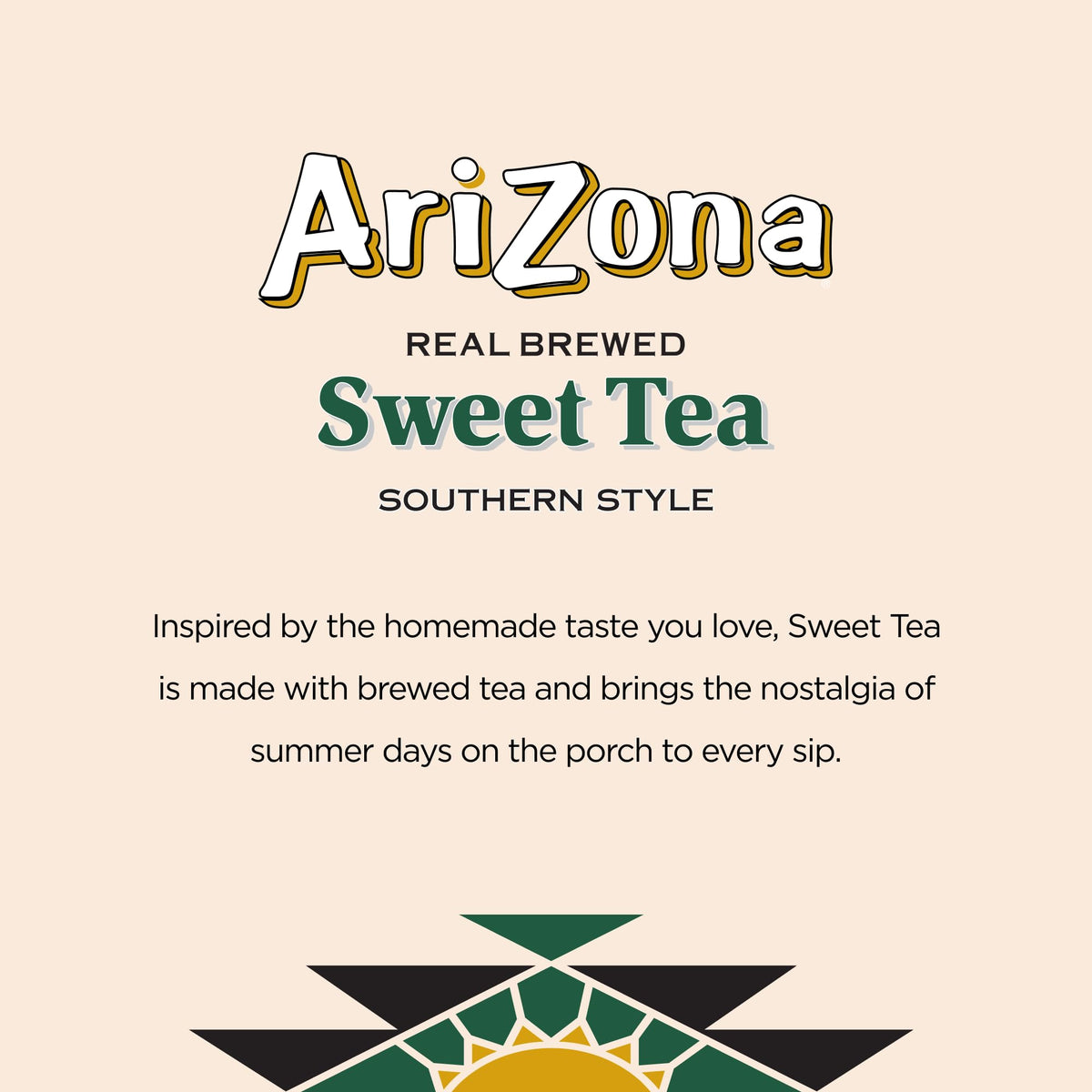 AriZona Sweet Tea / 22 Fl Oz (24 Pack) / 1 Iced Tea