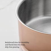 CopperBond® Aura™ 1.5qt Professional Copper Saucepan with Lid by Hestan – 1.5 Quarts, Copper, Model 31834