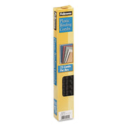 5/16in Black Binding Combs (25 Pack) by Fellowes – 0.3" x 10.8" x 0.3", 40.0 pages, Plastic, Black, Model 52321