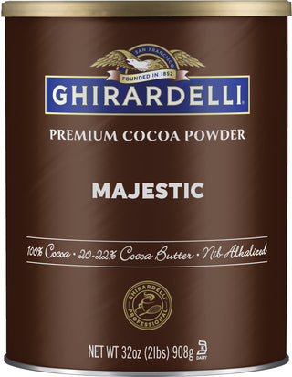 Majestic Premium Cocoa Powder by Ghirardelli – 2 Pound (Pack of 1), Model 32 oz. Majestic