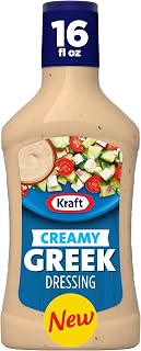 Kraft Dressing, Creamy Greek, 16 fl oz Bottle