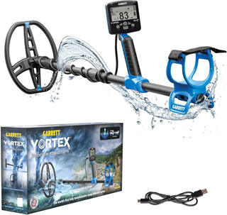 Vortex VX9 Metal Detector by Garrett Metal Detectors – VX9 Standard, Aluminum, Blue/Black, Model 1143060