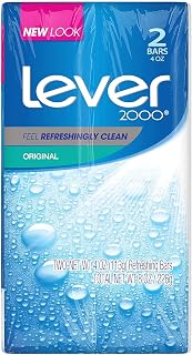 Lever 2000 Original Refreshing Bar Soap, Perfectly Fresh 4 oz, 2 ea