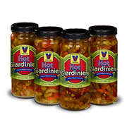 Vienna Hot Giardiniera 4-Pack (4-16 oz. Jars) by Vienna Beef – 1 Pound (Pack of 4)