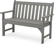 Polywood GNB48GY Vineyard 48" Bench, Slate Grey