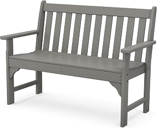 Polywood GNB48GY Vineyard 48" Bench, Slate Grey