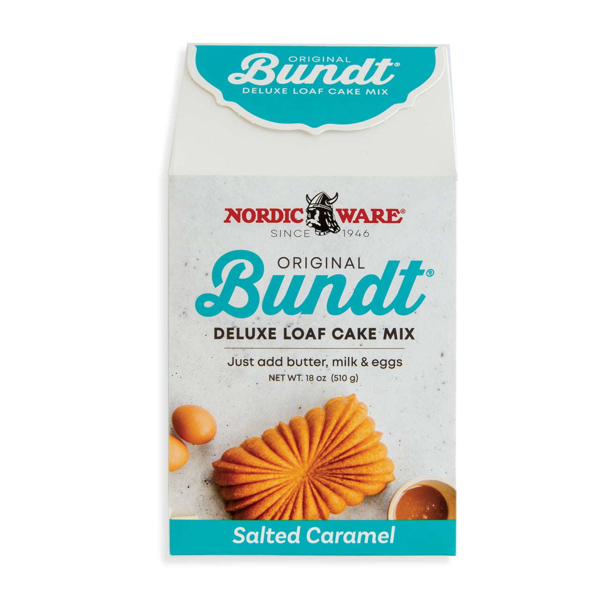 Nordic Ware Salted Caramel Quickbread / 18 Ounce (Pack of 1) / Brown Cakes