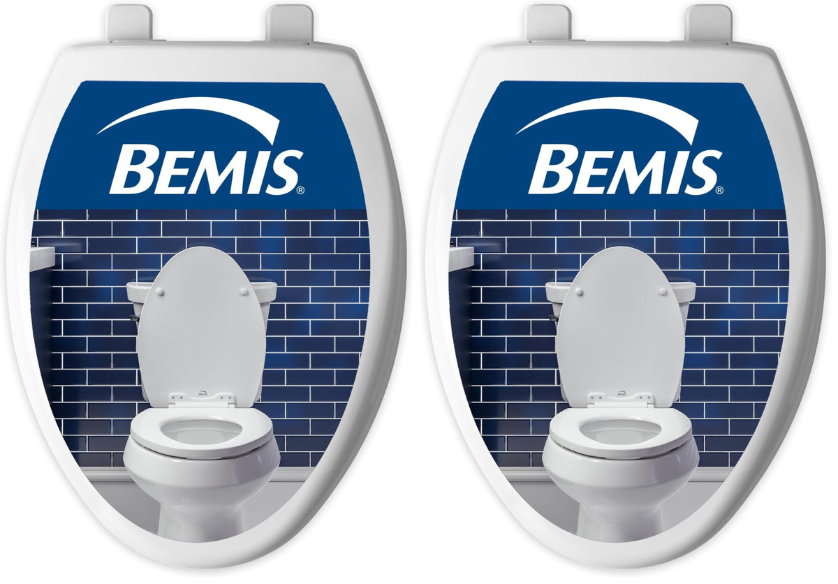 Bemis Elongated (Pack of 2) / American,Elongated / White Toilet Seats
