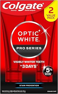 Colgate Optic White Pro Series Teeth Whitening Toothpaste, 2pk, 3oz