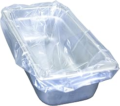 Handgards® Ovenable Pan Liners - 19.5 in x 10 in Nylon Cooking Bag - 100 count - Fits Third and Quarter Pans