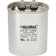 Oval Run Capacitor by Global Industrial – 5"L x 3"W x 2"H, Alloy Steel, Model B461387