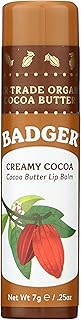 Badger Creamy Cocoa Lip Balm Stick, 0.25 Ounce