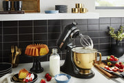 5 Quart Stand Mixer Bowl by KitchenAid – 5 Q, 5.0 quarts, Stainless Steel, Radiant Gold, Model KSM5SSBRG