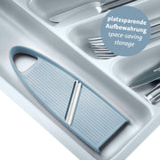 Hobelix Vegetable Slicer by Westmark – 9.1 x 2.8 x 0.8 in, Stainless Steel, Blue, Model 117022EB