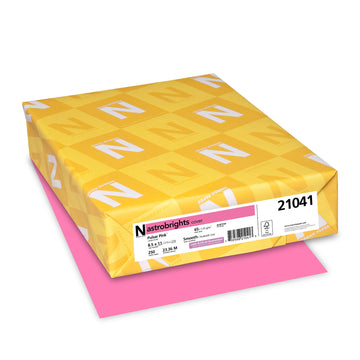 ® Colored Card Stock by Astrobrights – 250 Count (Pack of 1), Card stock, Pulsar Pink, Model 21041