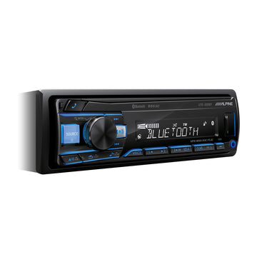 Electronics Bluetooth Car Radio 1 DIN by Alpine – One size, Schwarz (RGB g), Model UTE-200BT
