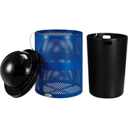 Global Industrial Blue / Industrial / 36.0 gallons Trash, Recycling & Compost