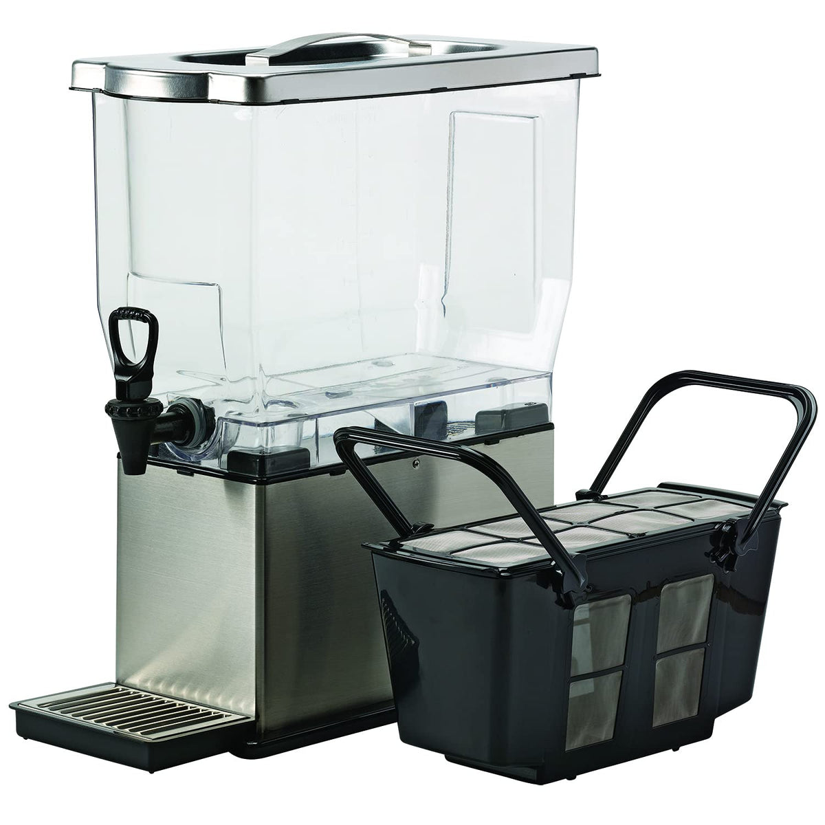 Cold Brew N' Serv System by Service Ideas – 3 Gallons, Stainless Steel, Brushed, Model CBNS3SS