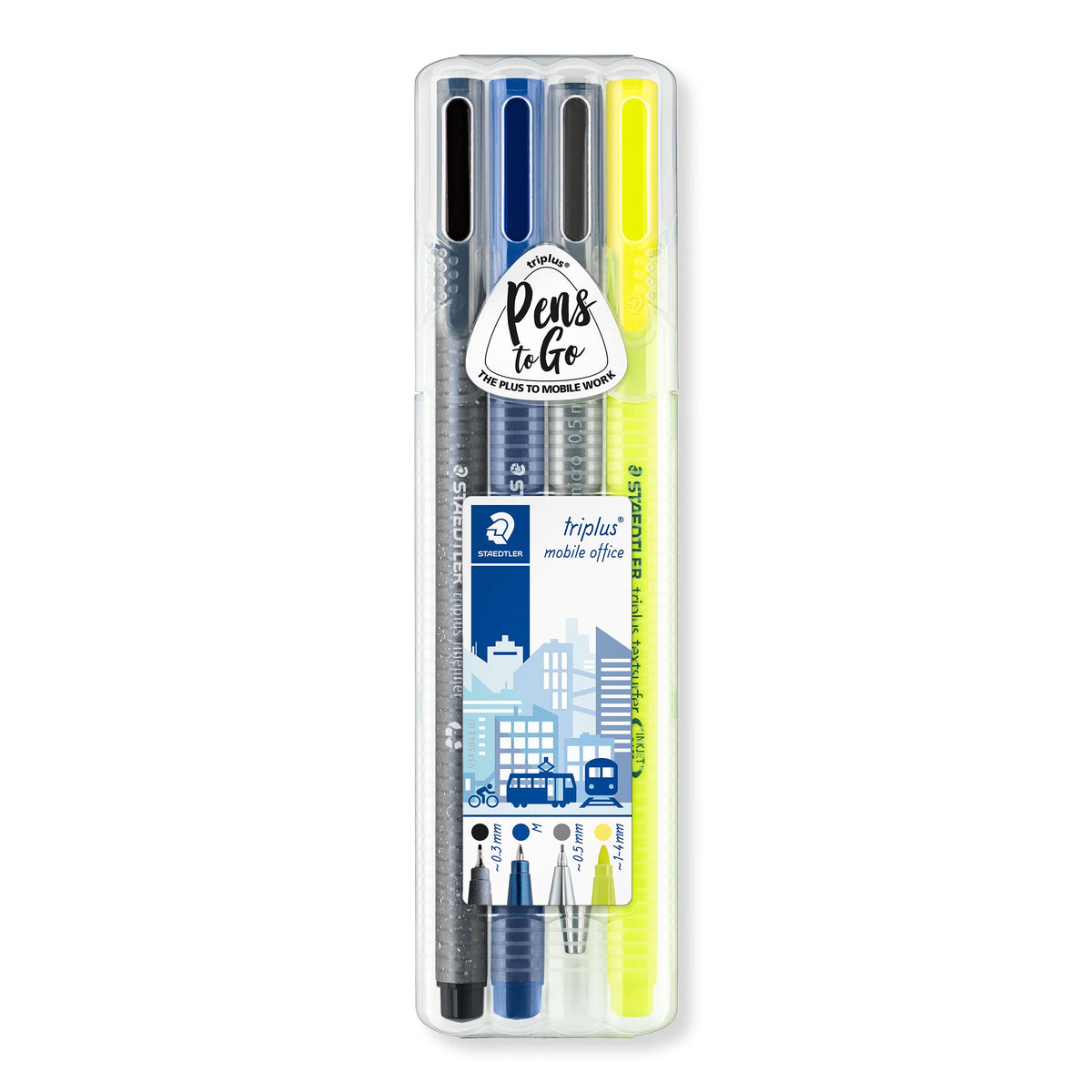 Triplus Mobile Office by STAEDTLER – 1 Count (Pack of 1), Plastic, Multicoloured, Model 34 SB4 ST