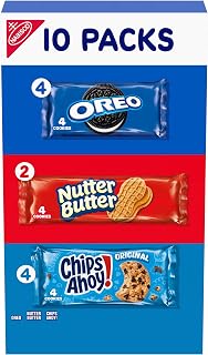 ​​Nabisco Cookies Variety Pack, OREO, NUTTER BUTTER, CHIPS AHOY!, 10 ct