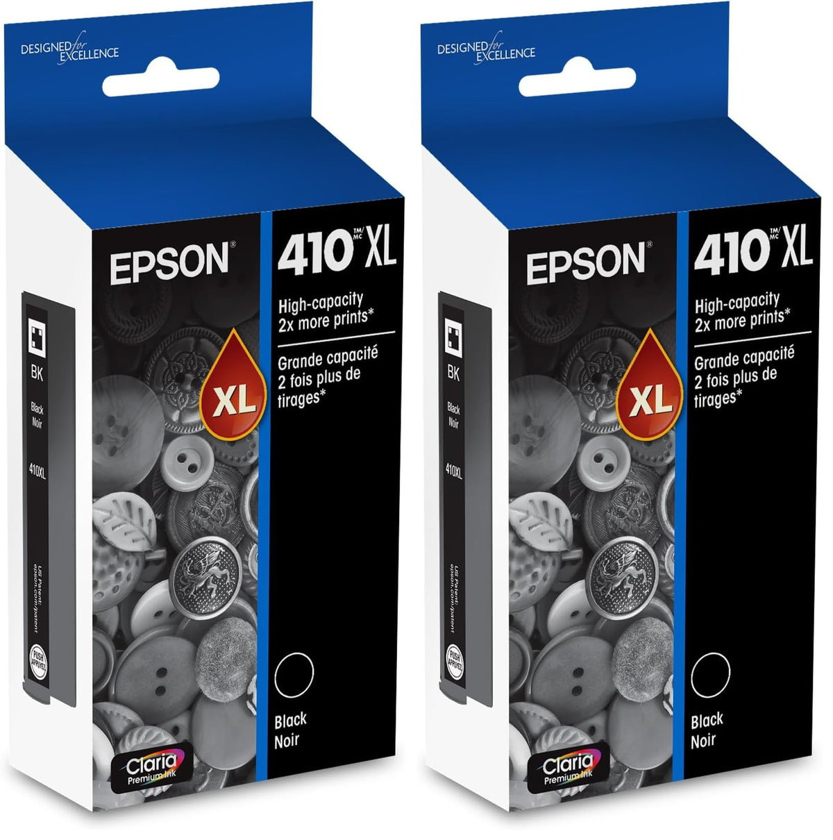 Epson Black / High Capacity (2 Pack) / High Yield Inkjet Ink Cartridges