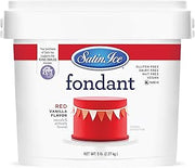 Satin Ice Fondant for Cake Decorating, Red (5 Pound)