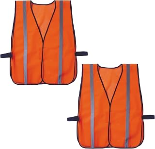 Ergodyne Unisex 2-pack Non Certified Standard Vest 2PK, Orange, One Size US